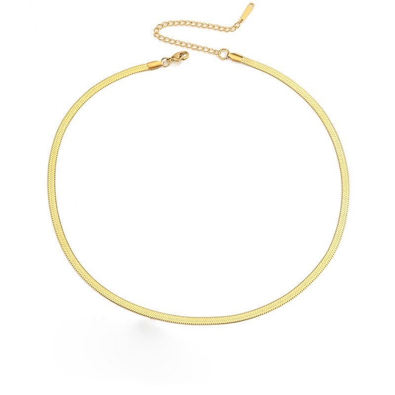 Flat Herringbone Necklace