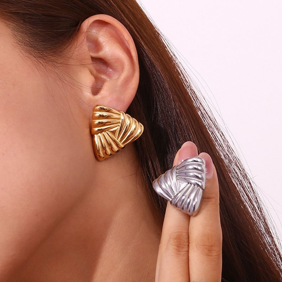 Triangle Stud Earrings