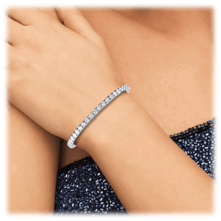 Amelia Single-Row CZ Tennis Bracelet