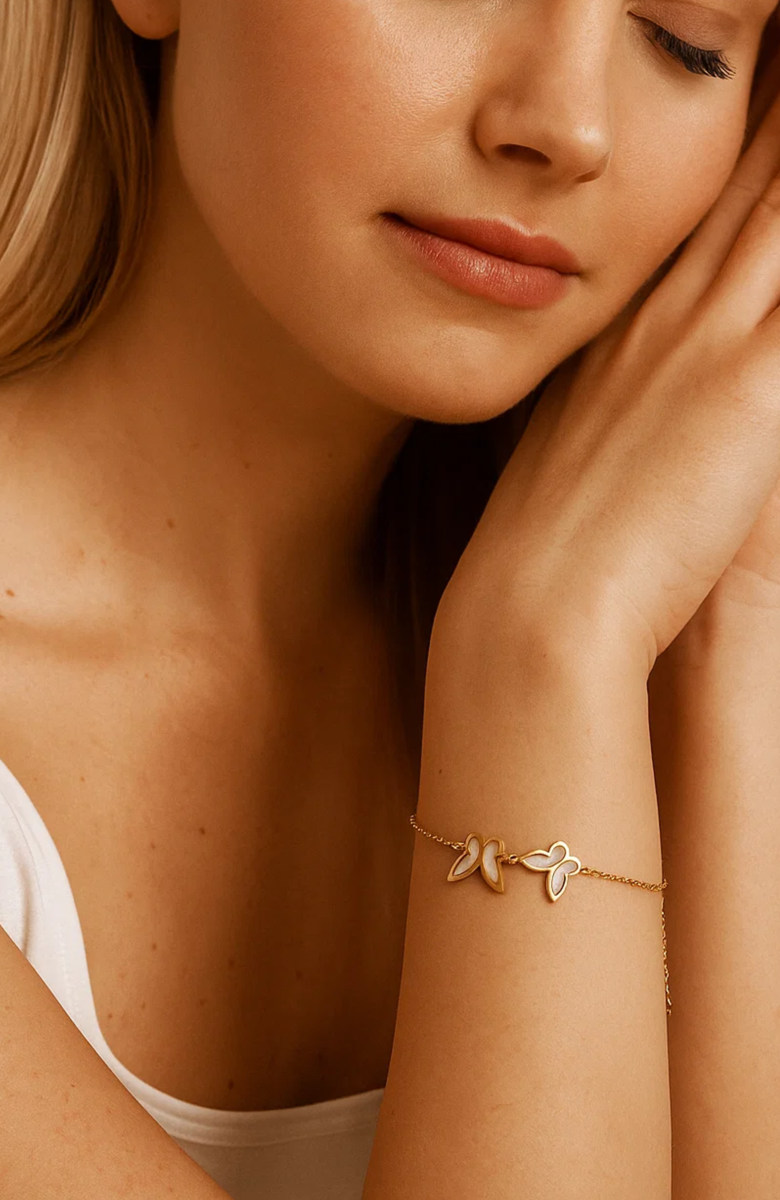 Mother-of-Pearl Butterfly Bracelet