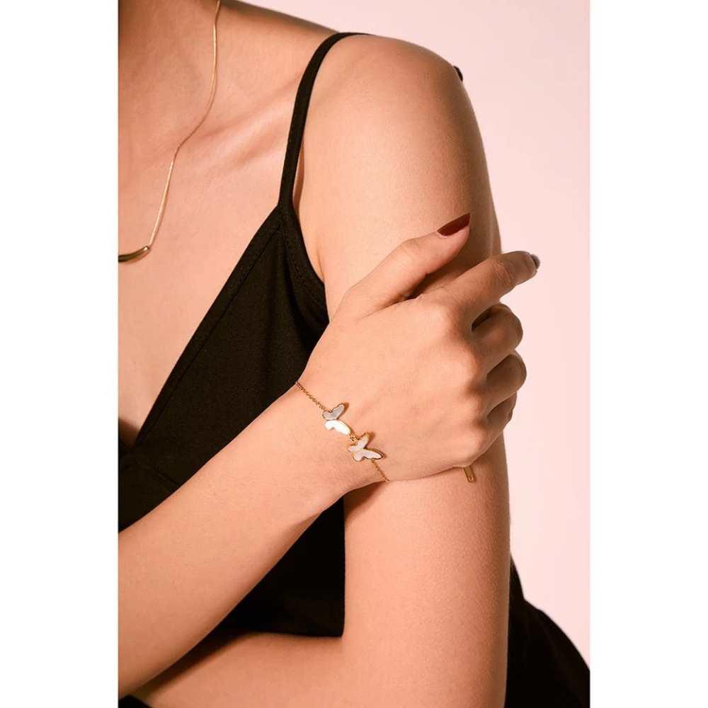 Mother-of-Pearl Butterfly Bracelet