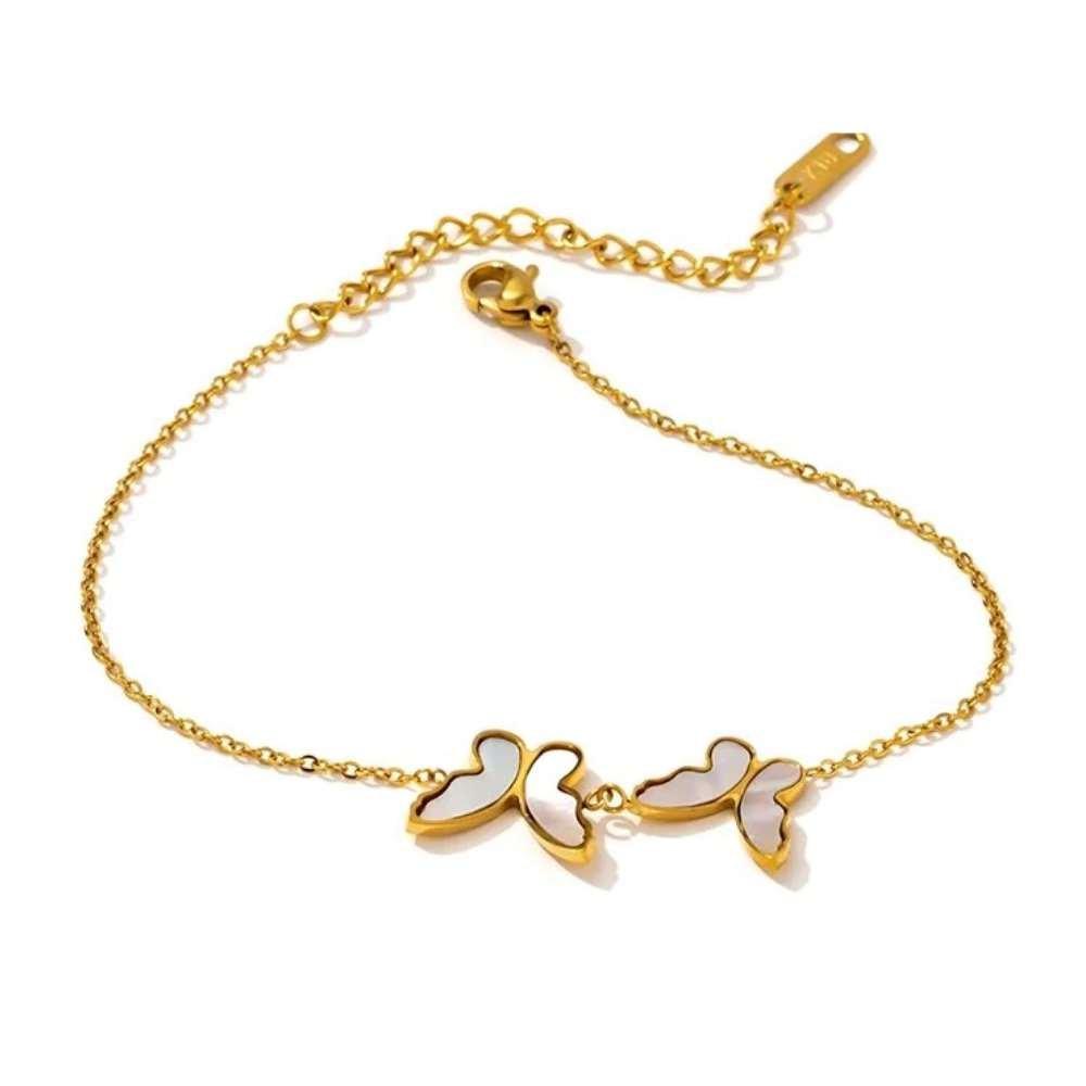 Mother-of-Pearl Butterfly Bracelet