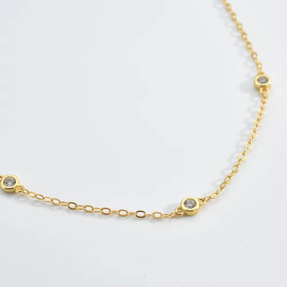 Cosmic Halo Bezel CZ Bracelet