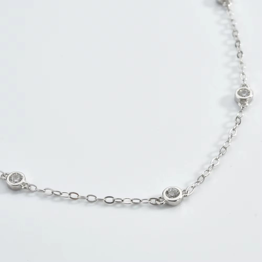 Cosmic Halo Bezel CZ Bracelet