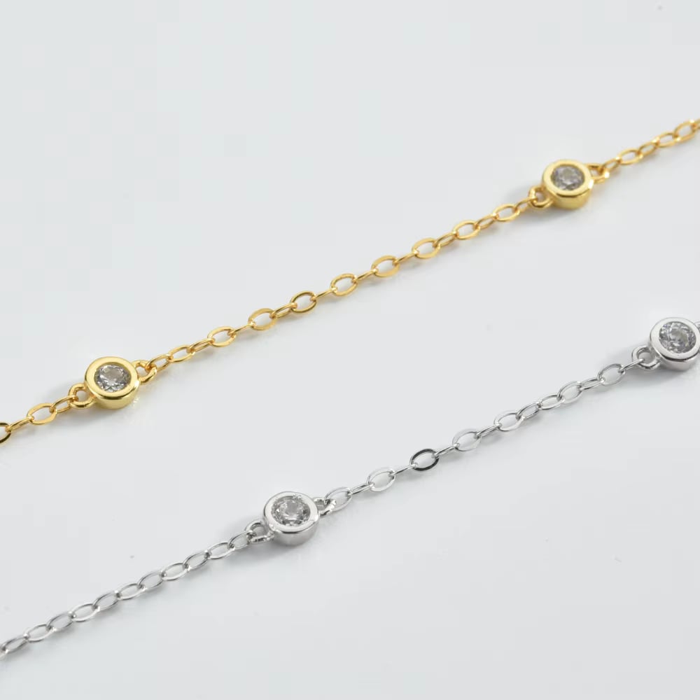 Cosmic Halo Bezel CZ Bracelet
