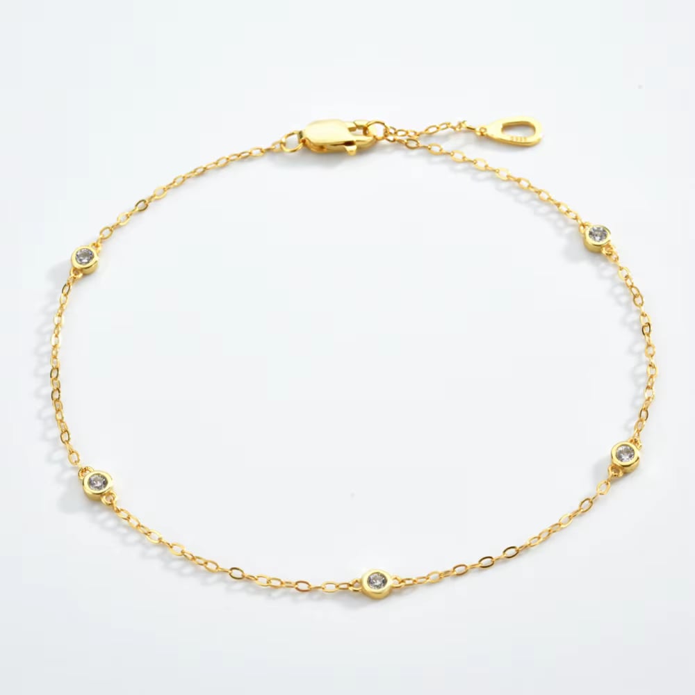 Cosmic Halo Bezel CZ Bracelet