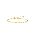 Gold Paperclip-Link Bracelet