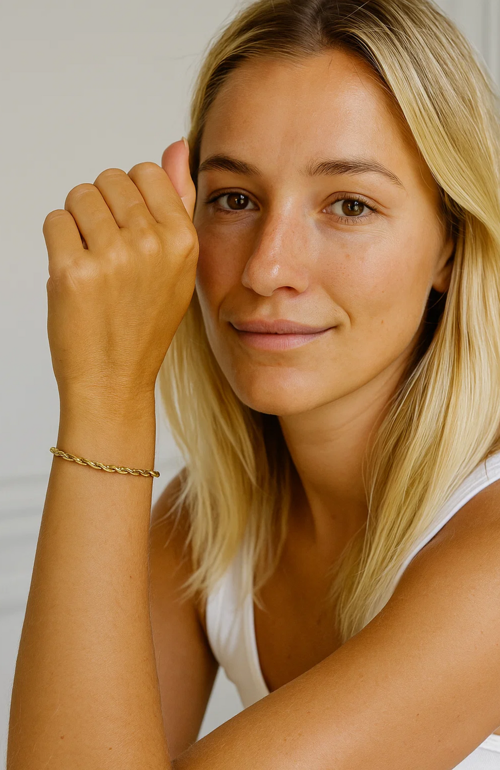 Gold Rope-Chain Bracelet