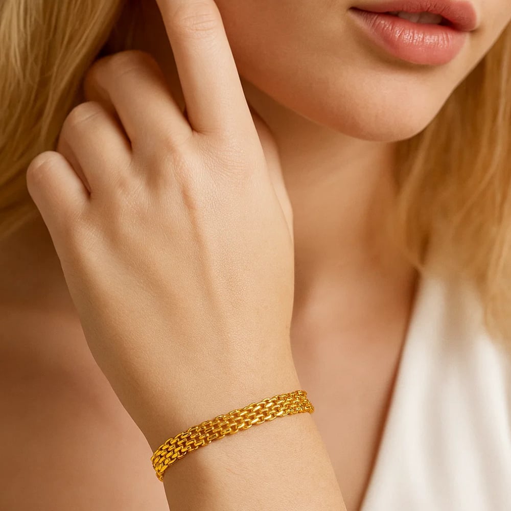 Elena Triple-Strand Link Bracelet