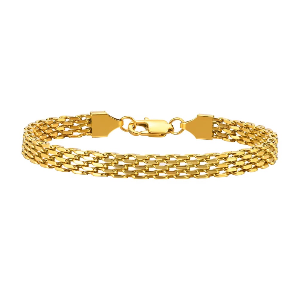 Elena Triple-Strand Link Bracelet