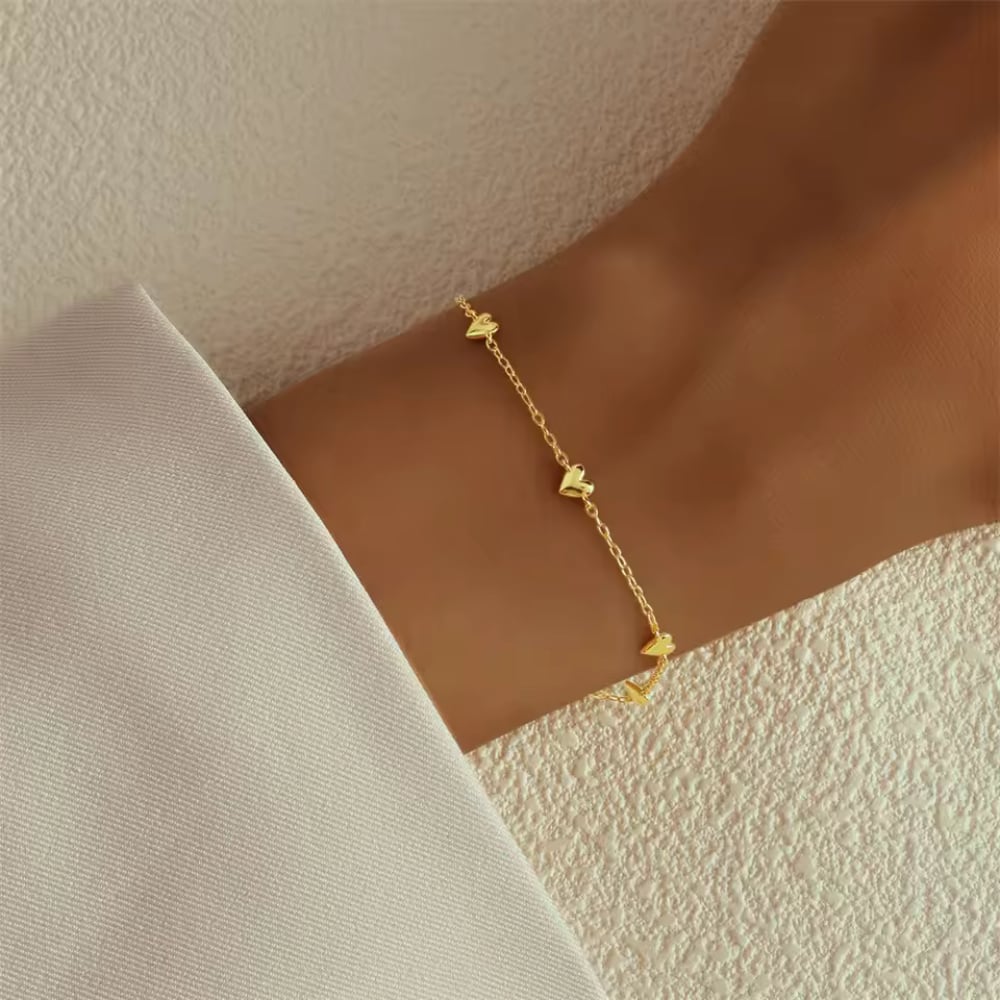 Forever Yours Heart-Charm Bracelet