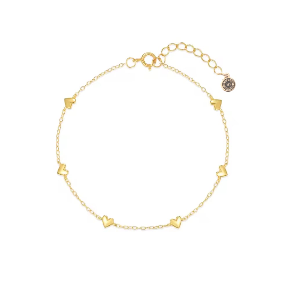 Forever Yours Heart-Charm Bracelet