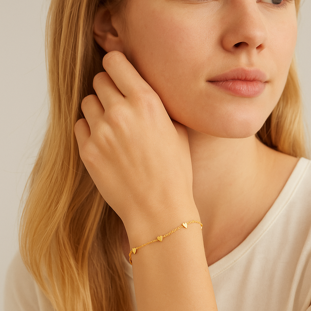 Forever Yours Heart-Charm Bracelet
