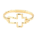 Hammered Cross Hook Bracelet