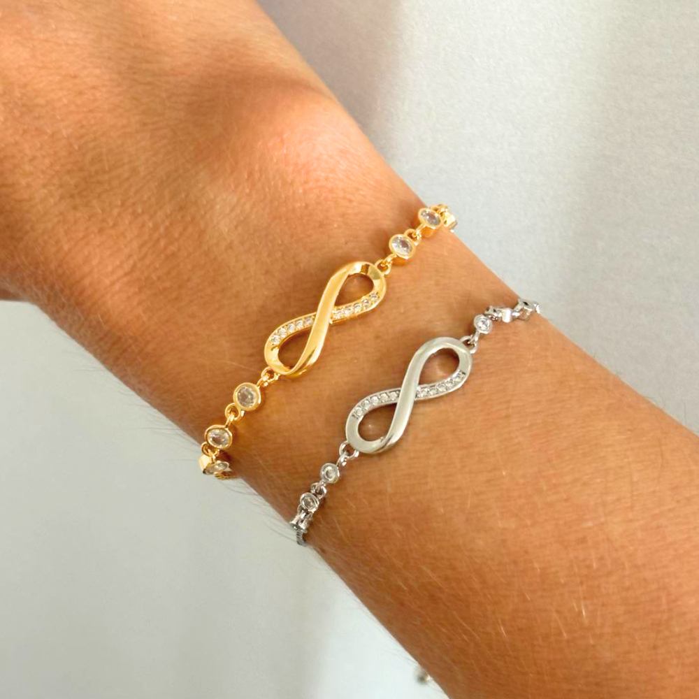 CZ Infinity Bracelet