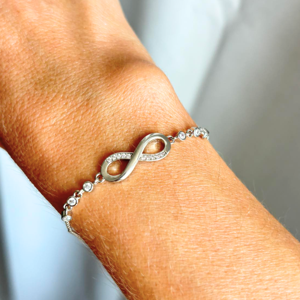 CZ Infinity Bracelet