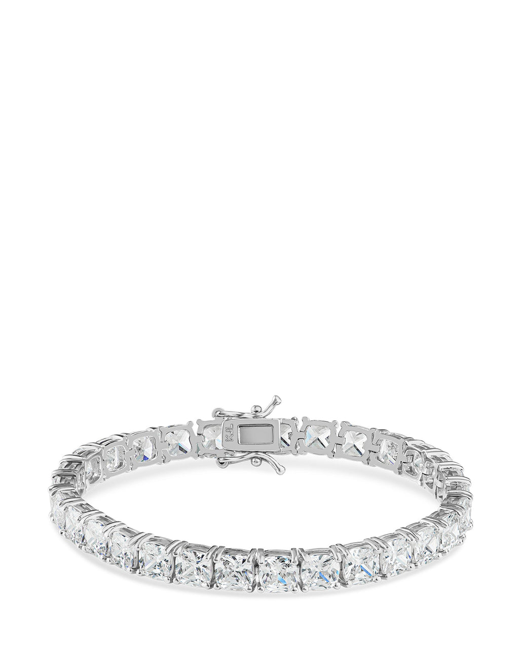 Cushion-Cut CZ Tennis Bracelet