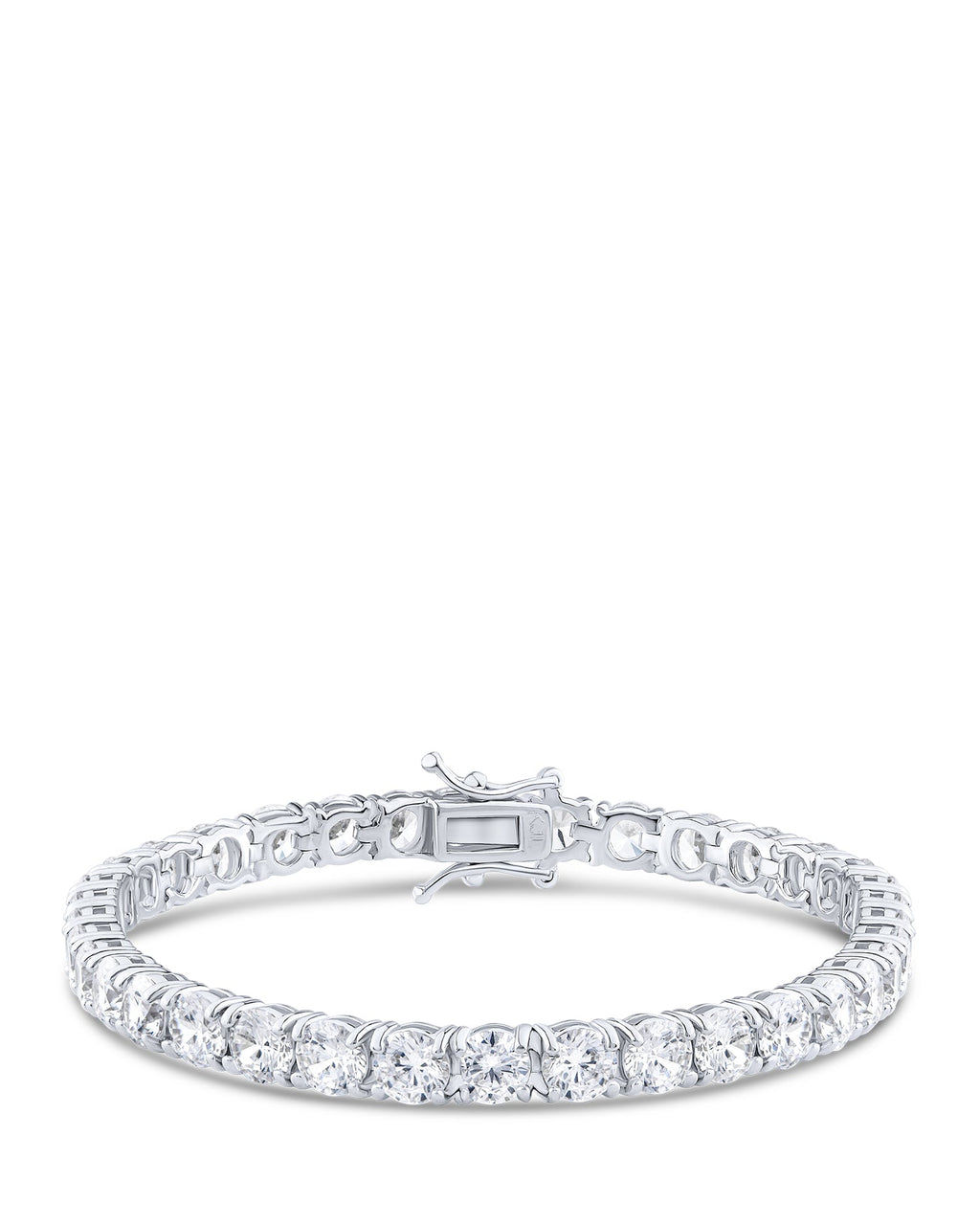 Sterling Silver Round CZ Tennis Bracelet
