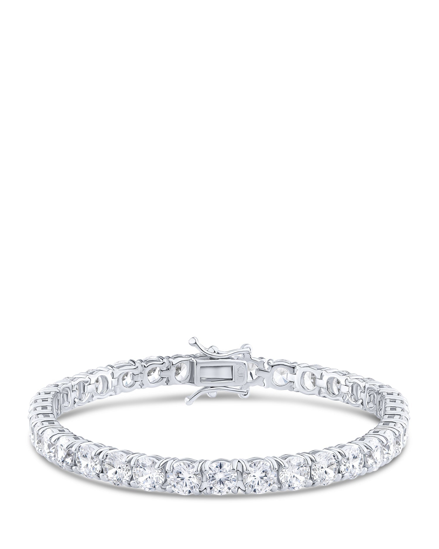 Sterling Silver Round CZ Tennis Bracelet