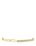 CZ & Oval-Link Chain Bracelet
