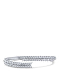 Marquise CZ Feather Cuff Bracelet